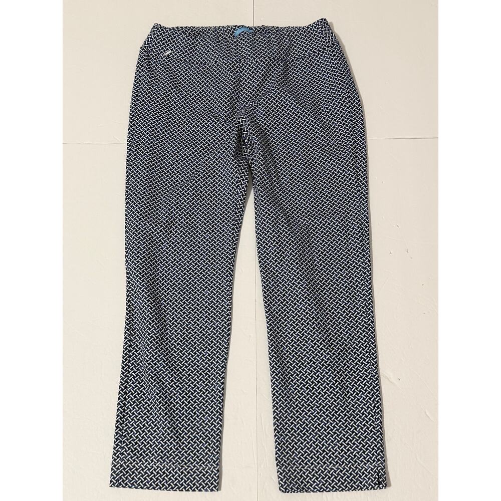 J. McLaughlin Catalina Cloth Basketweave Print Pants, Size M